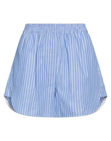 Woman Shorts & Bermuda Shorts Azure Size 2 Cotton