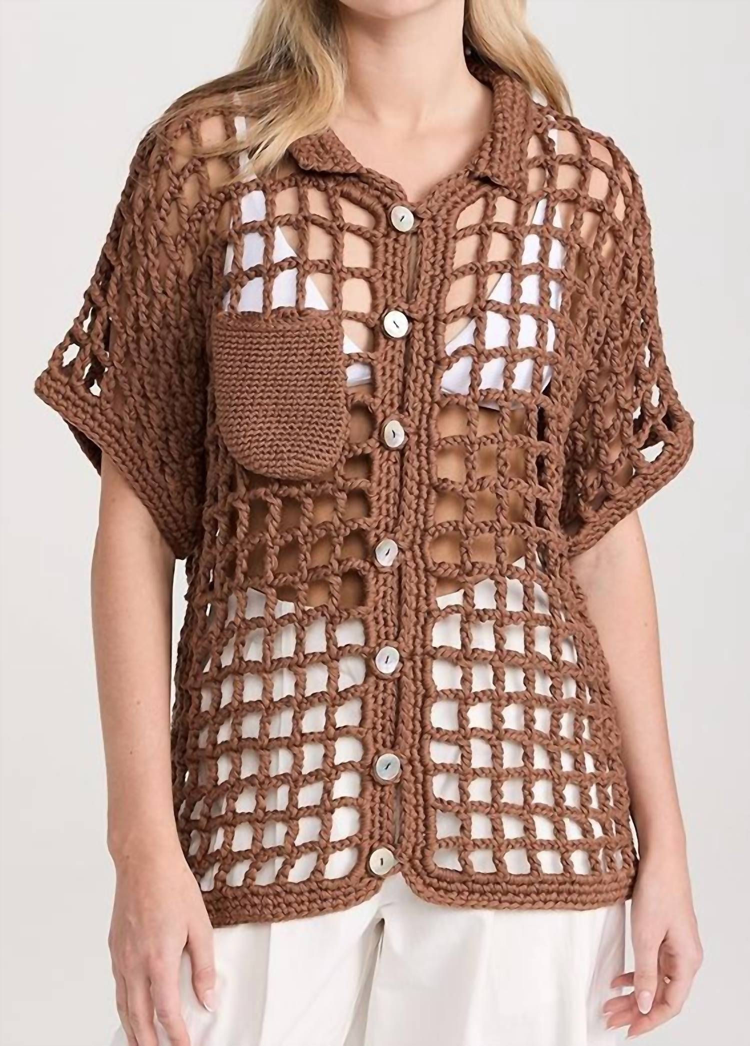 Sessa Shirt In Tawny Brown