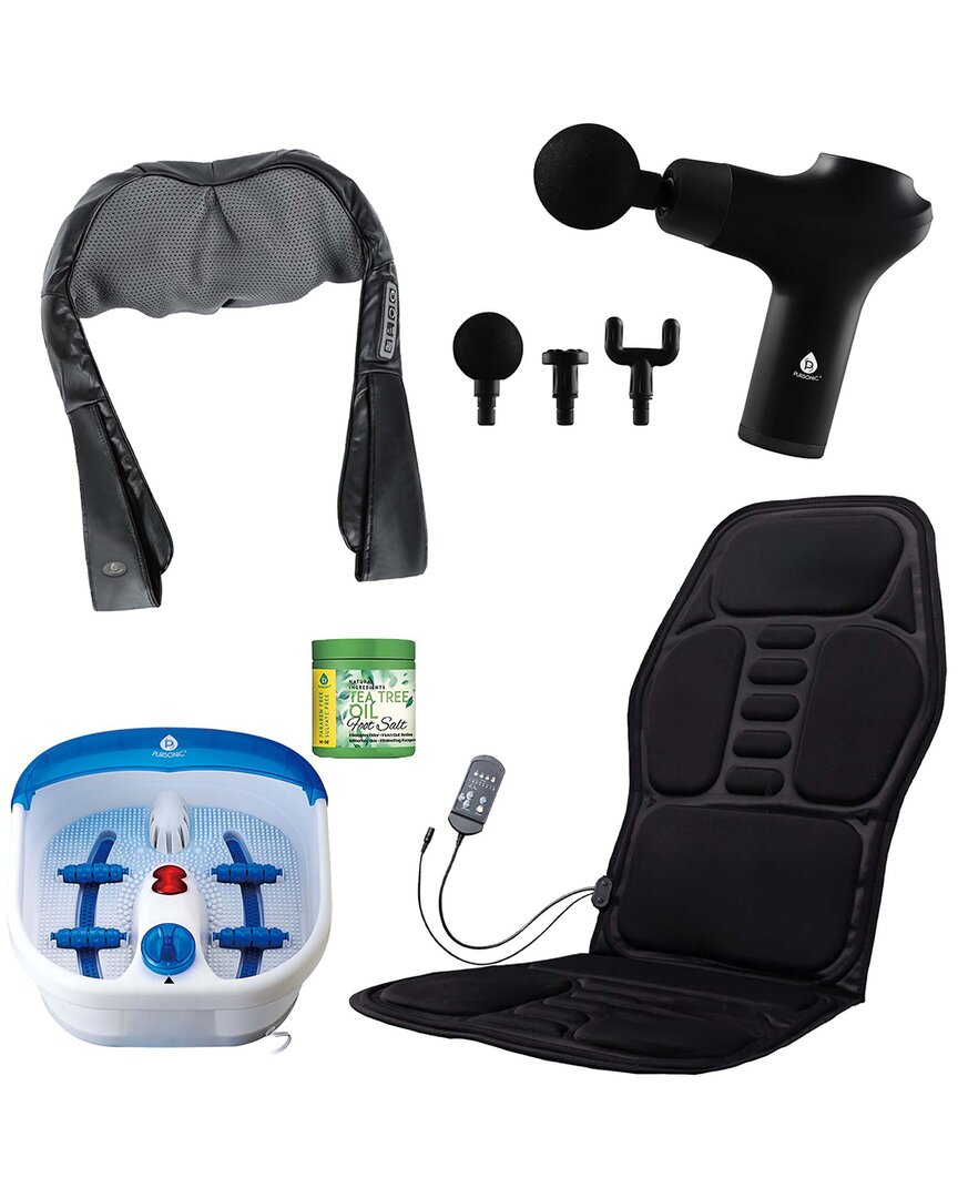 Total Relaxation Bundle With Foot Spa & Massage Gun