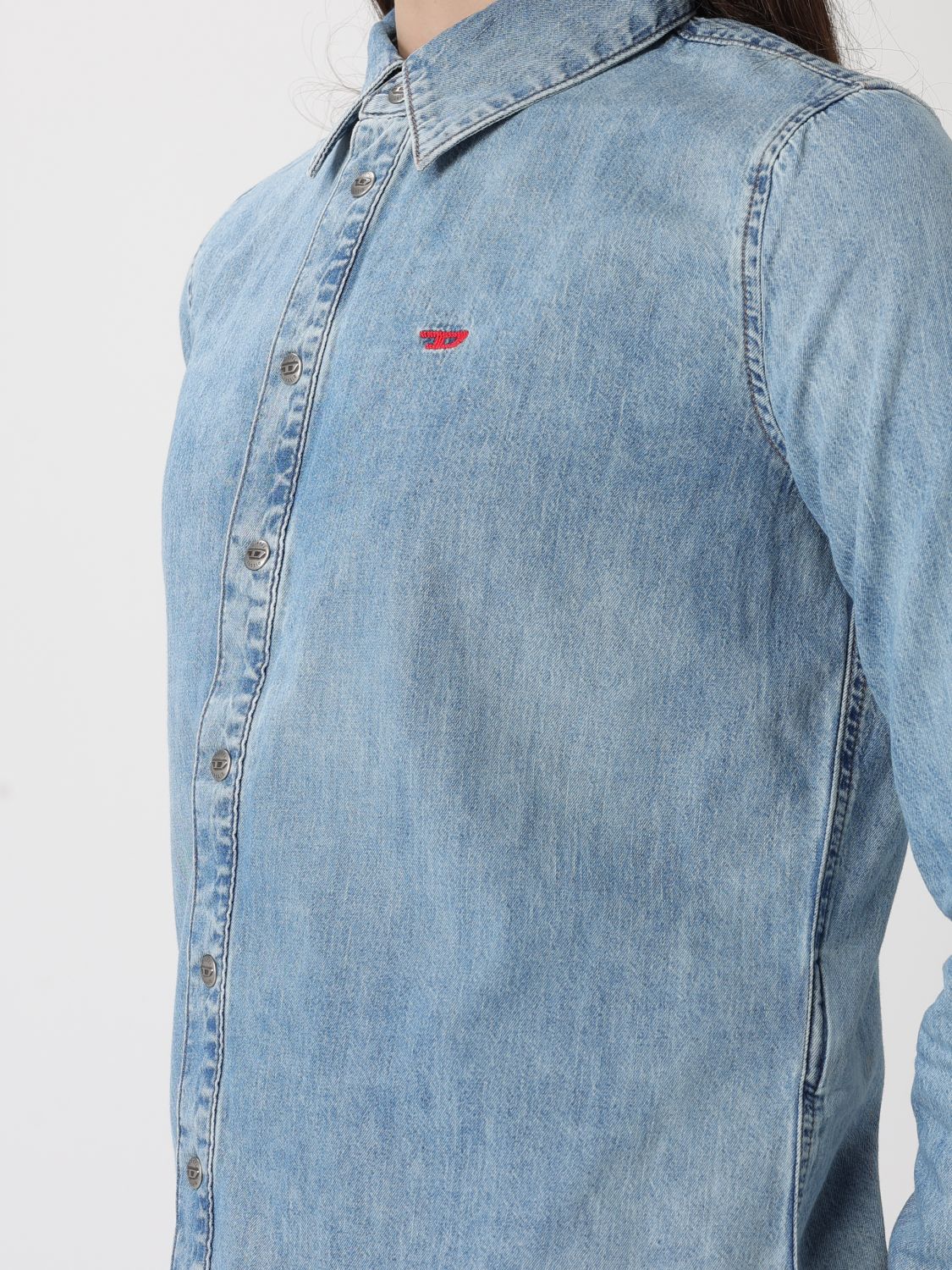 Shirt Woman color Denim