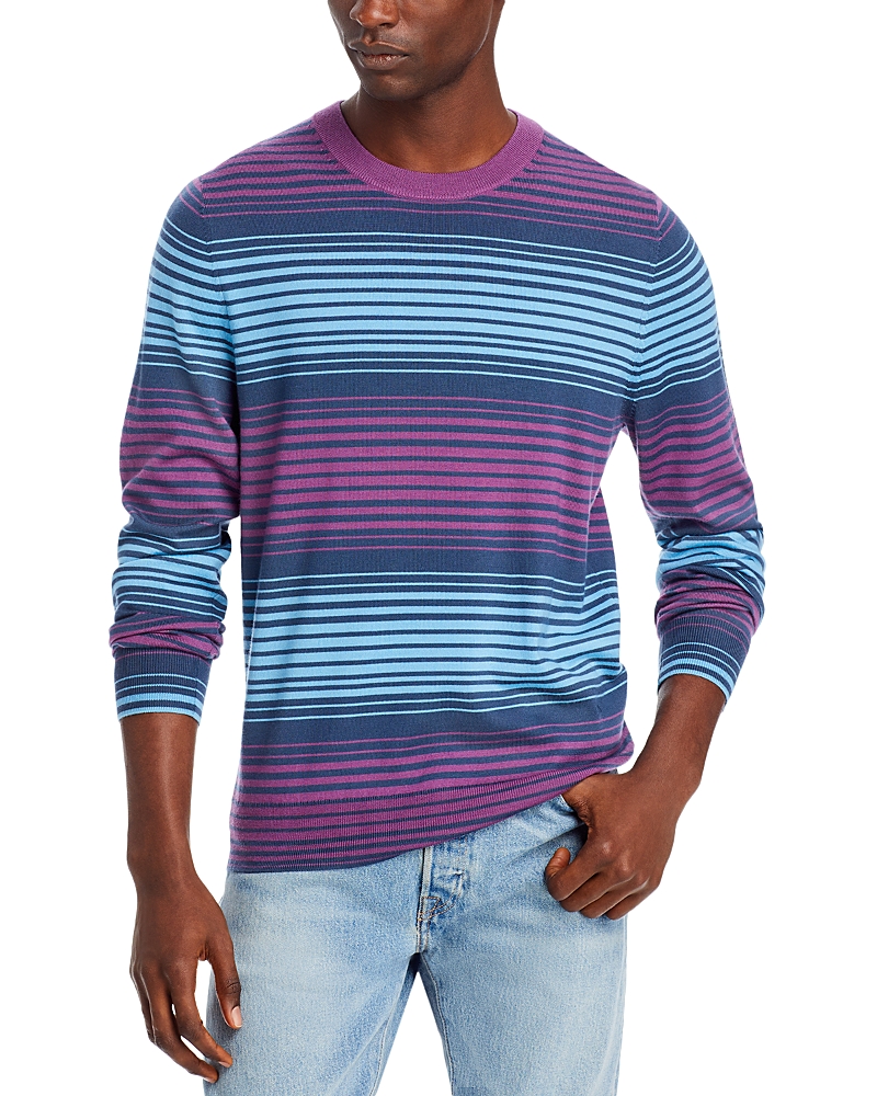 Striped wool jumper - Green
