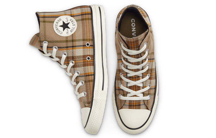 (WMNS) Chuck Taylor All Star Khaki Plaid Sneakers