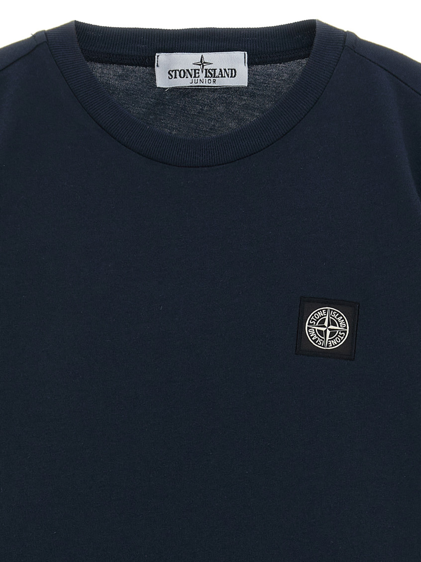 Boy Navy Blue Logo T-Shirt