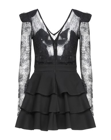 Woman Mini dress Black Size 4 Polyester, Viscose, Elastane, Polyamide