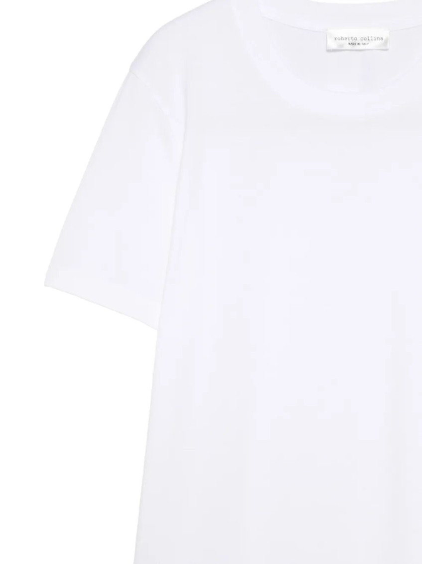 White Crew Neck Short Sleeves T-Shirt