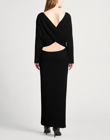 Woman Maxi dress Black Size 2 Cashmere, Polyamide