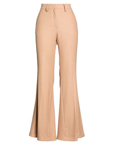 Woman Pants Beige Size 2 Viscose, Wool, Polyester, Elastane