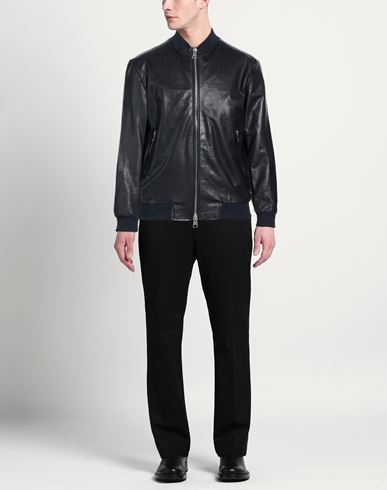 Man Jacket Midnight blue Size S Leather