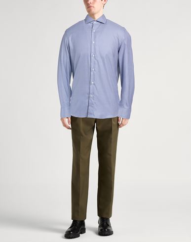 Man Shirt Blue Size 16 Cotton