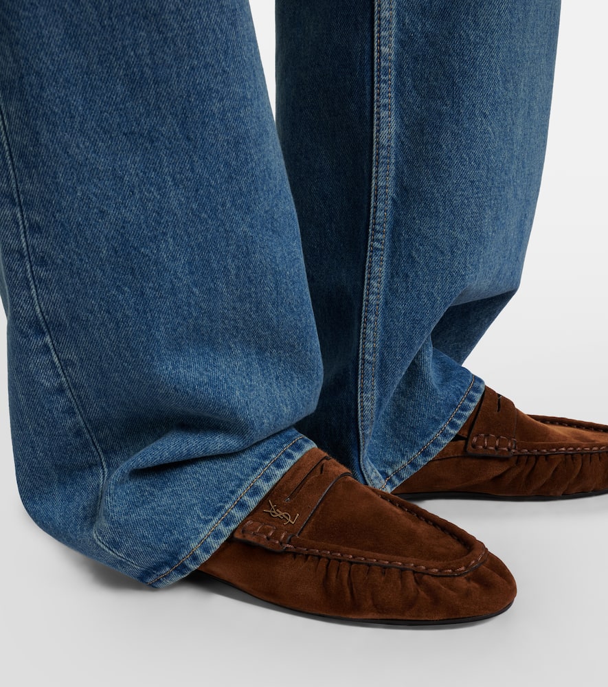 Le Loafer suede mules