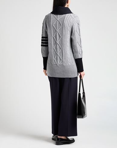 Woman Cardigan Light grey Size 2 Virgin Wool