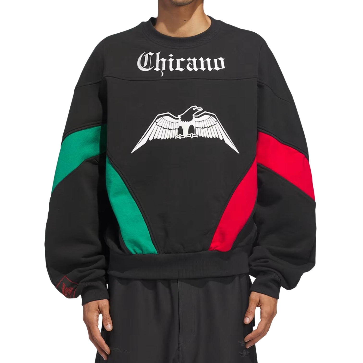 X Willy Chavarria Bball Fleece Crewneck Sweatshirt 'Black'
