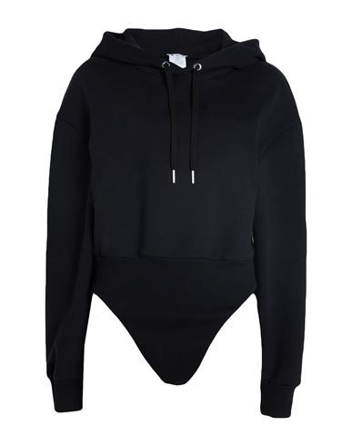 Woman Bodysuit Black Size M Cotton