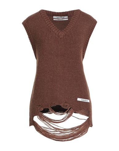 Woman Sweater Brown Size S Acrylic, Alpaca wool, Wool
