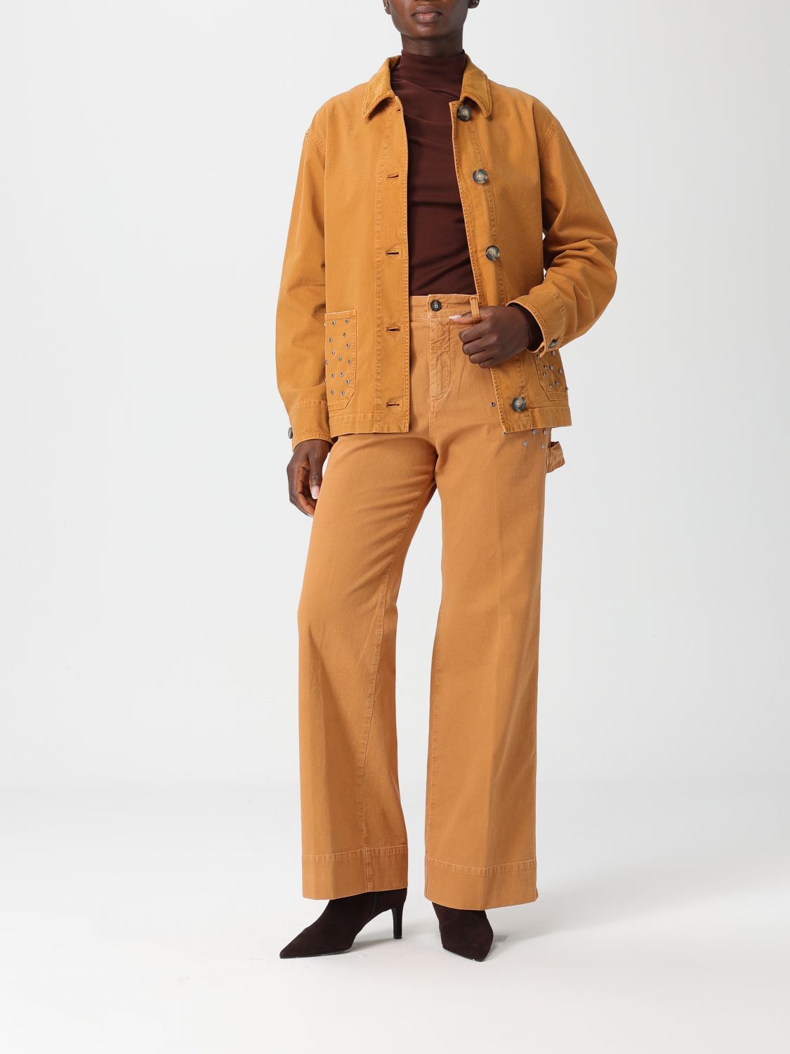 Pants Woman color Brick Red