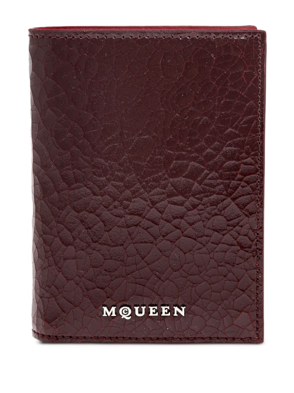 Logo-lettering wallet - Red