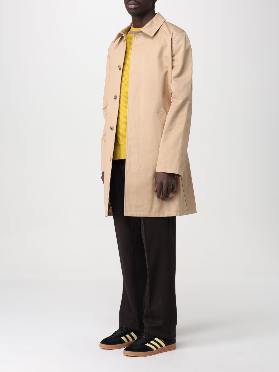 Trench Coat Men color Beige