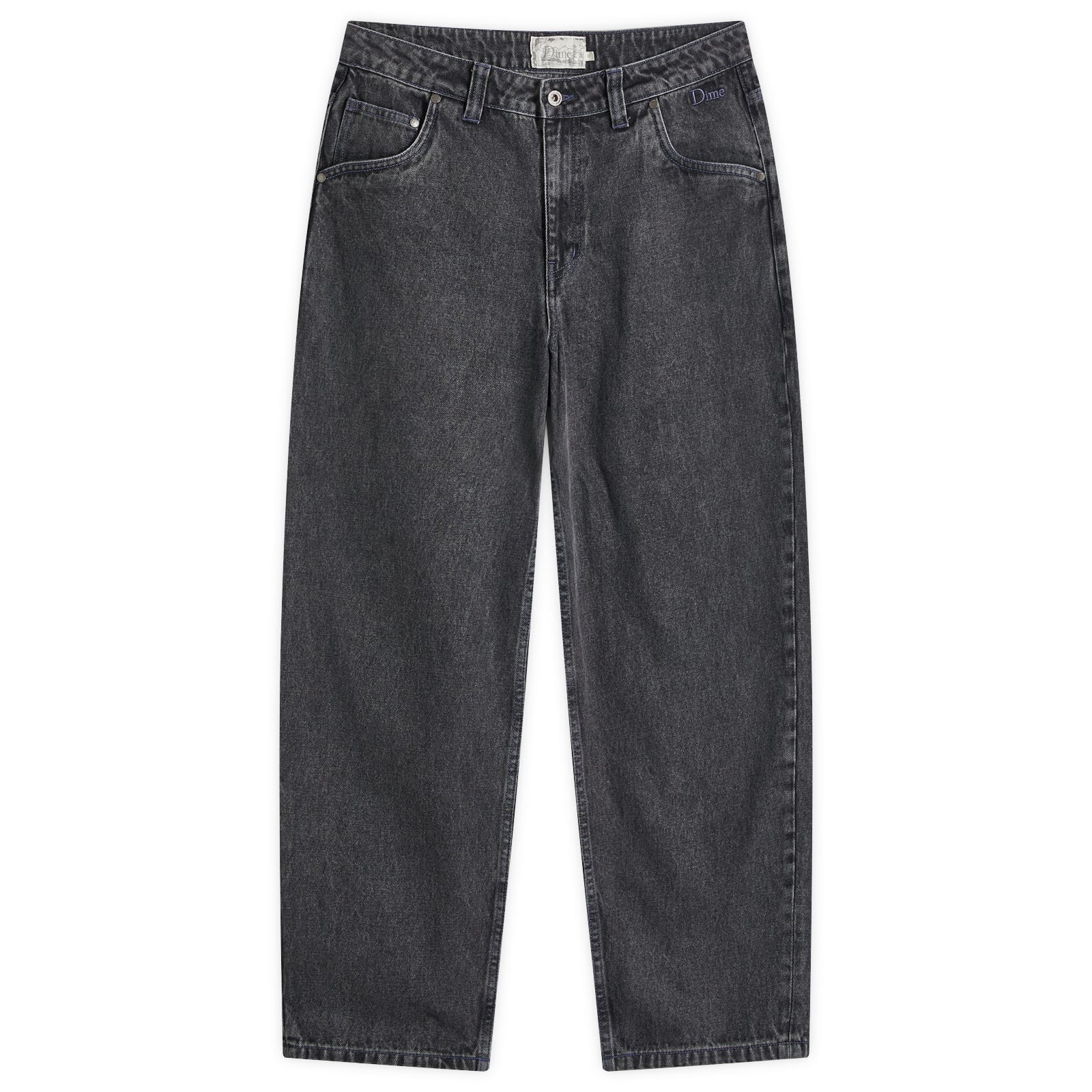 Men's Classic Baggy Denim Jeans in Faded Black
