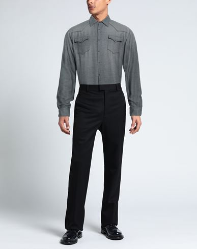 Man Shirt Grey Size 15 ½ Cotton, Modal, Polyester