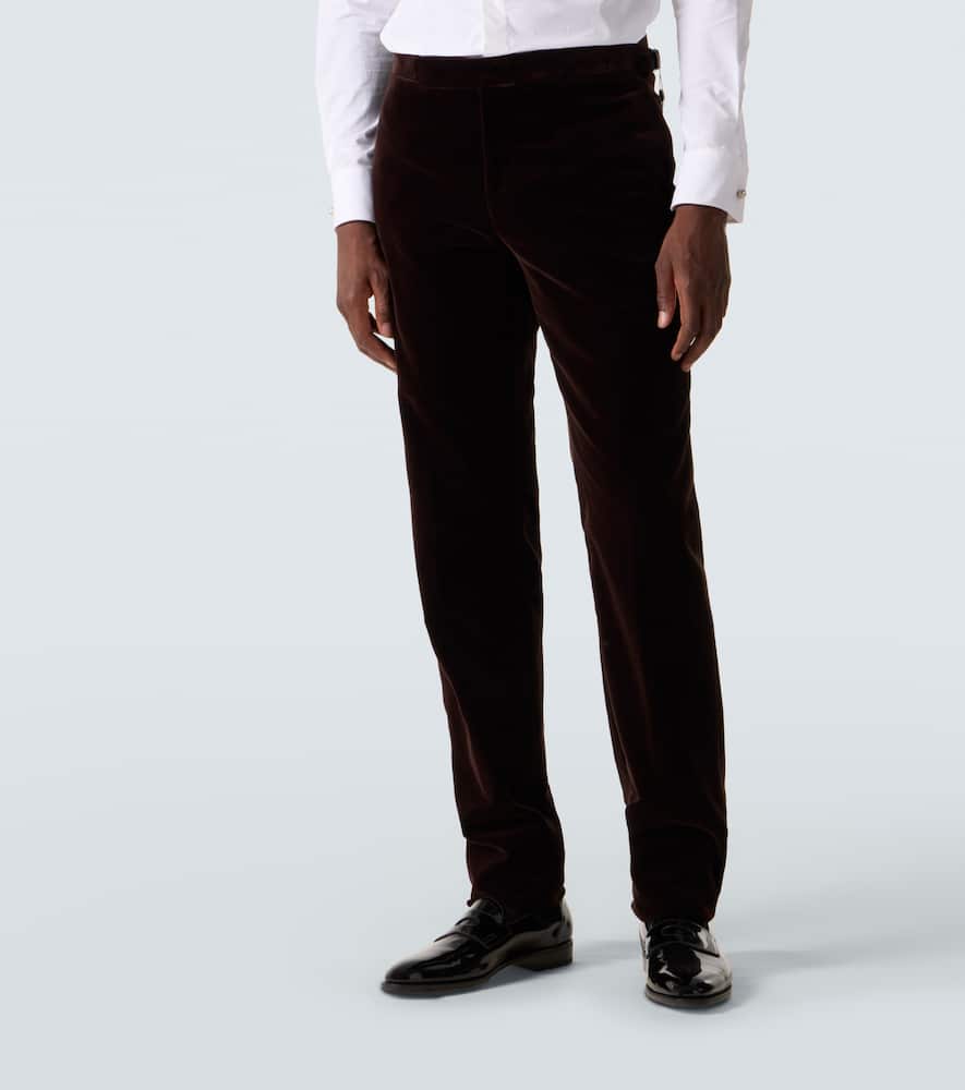 Gregory cotton velvet suit pants