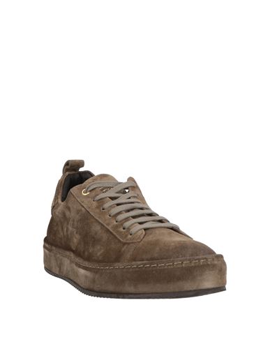 Man Sneakers Khaki Size 8 Leather