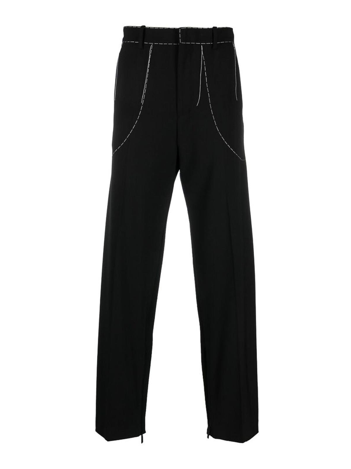 Blackwhite stitch tailored trousers