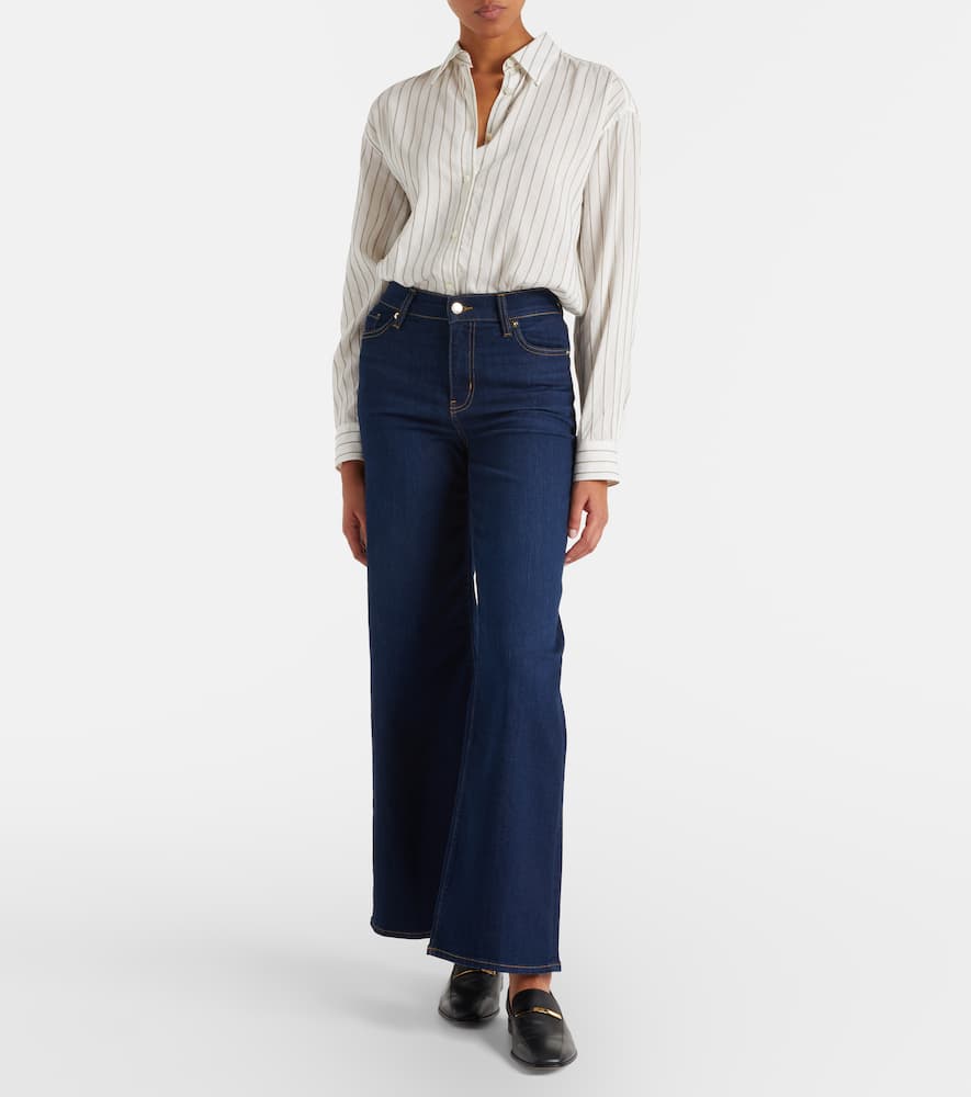 Le Slim high-rise wide-leg jeans