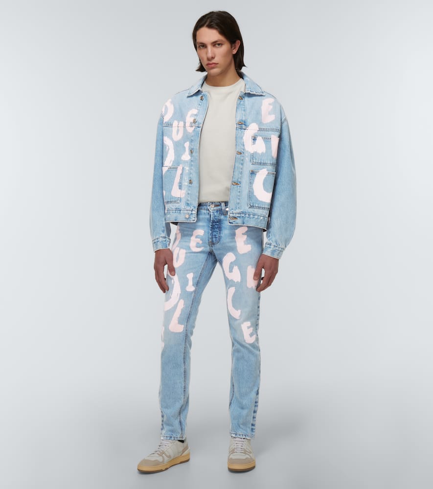 Printed jeans