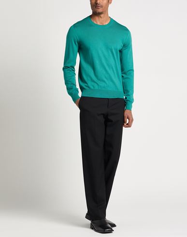 Man Sweater Green Size 38 Virgin Wool