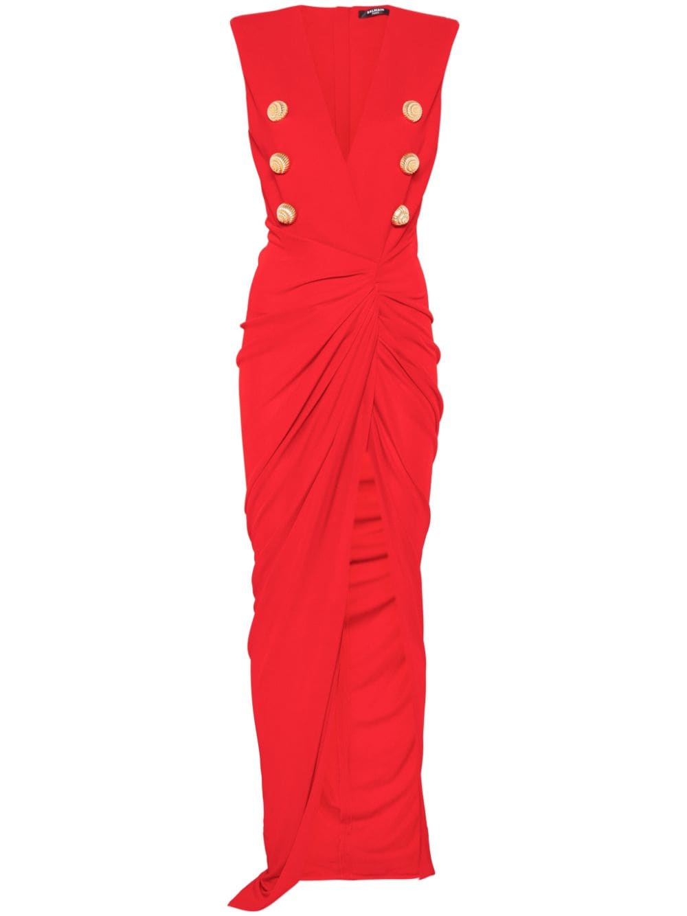 Crepe tailored maxi dress