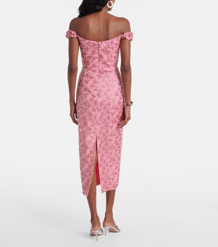 Amina sequined midi dress