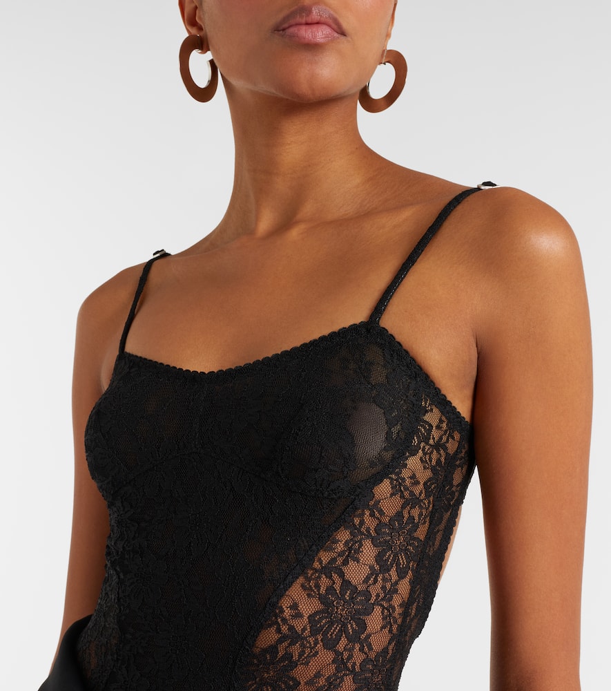 Floral lace bodysuit
