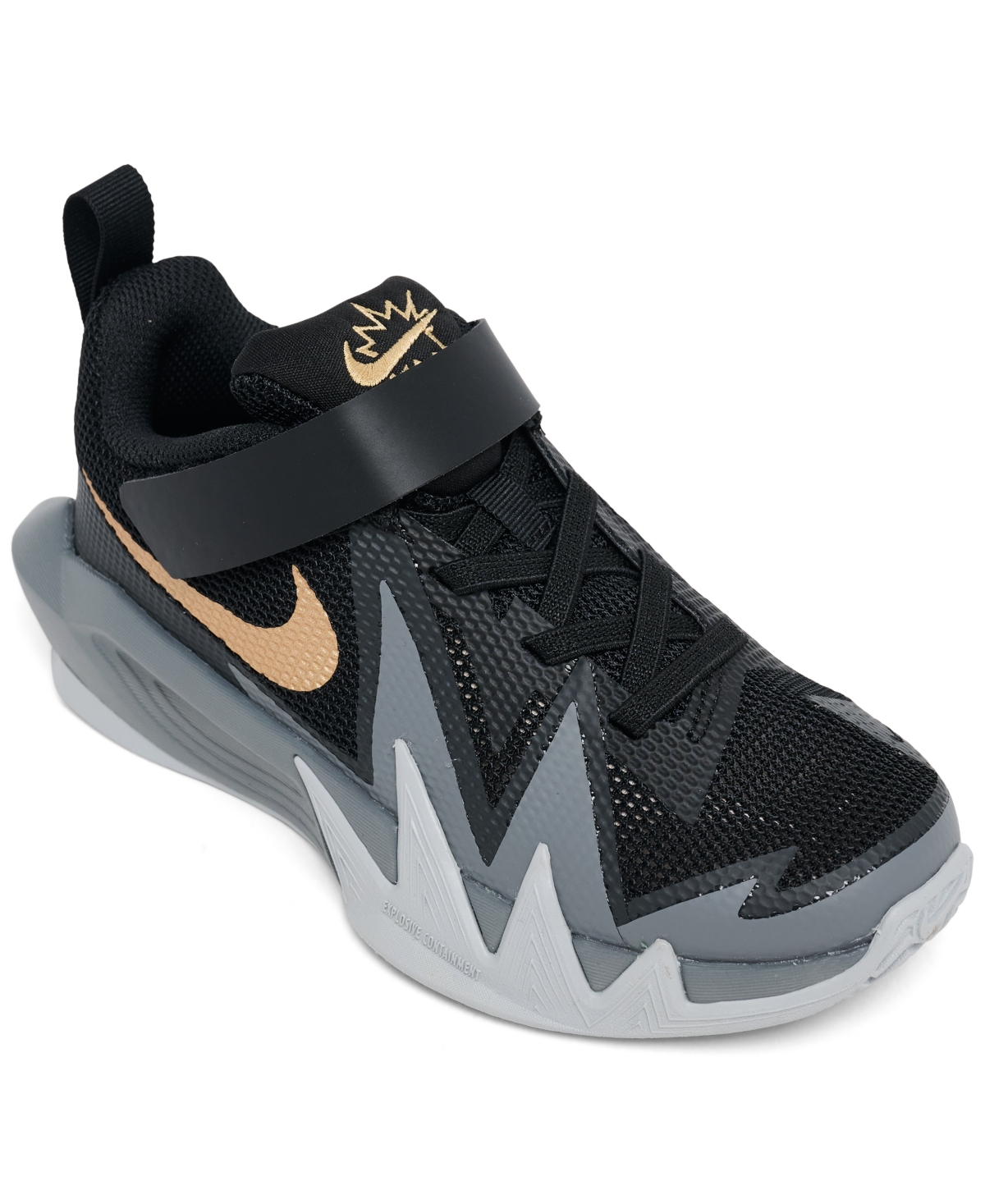 Little Kids S.t. Dynamite Basketball Sneakers from Finish Line - Black, Gold