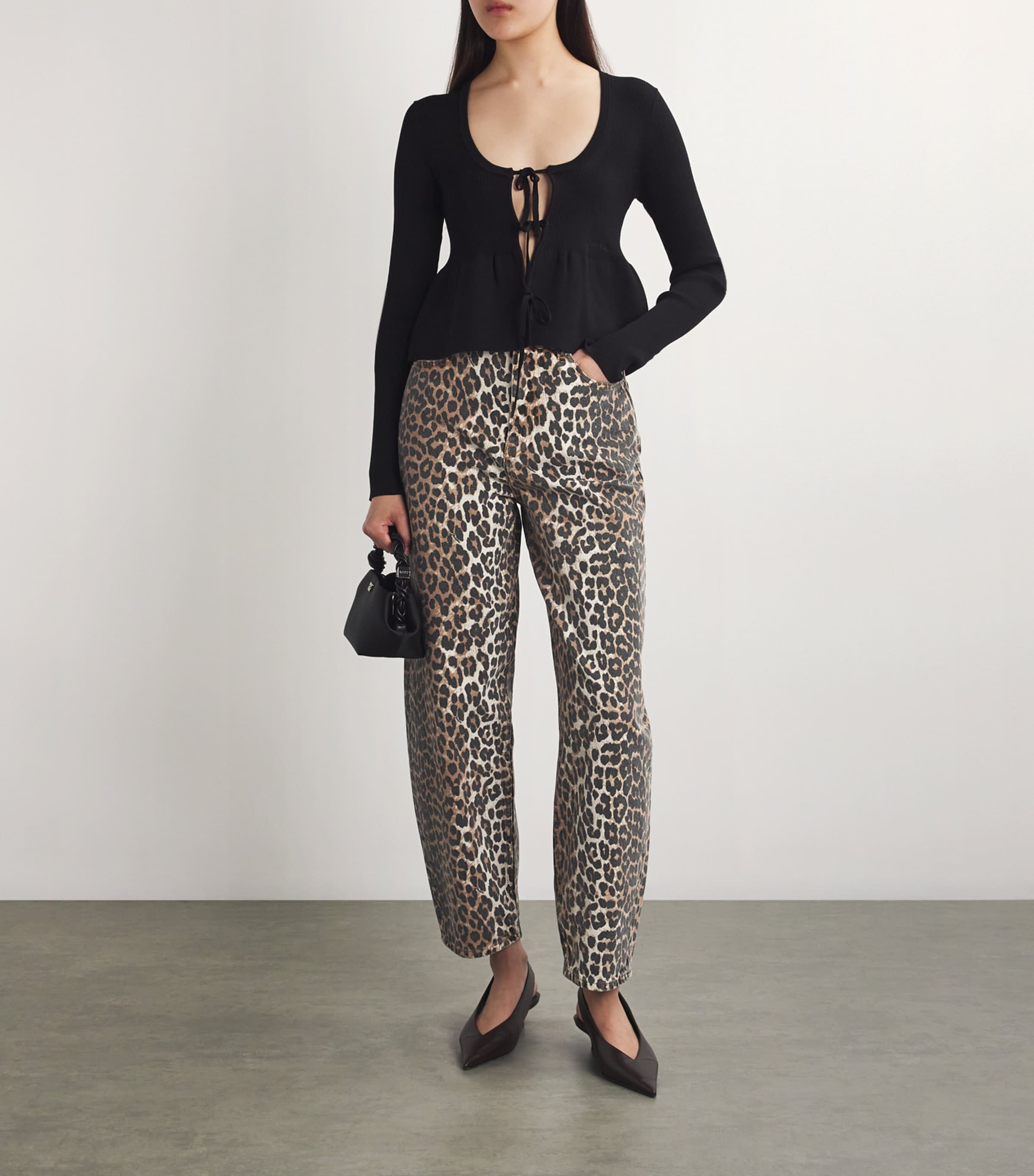 Leopard Stary Jeans