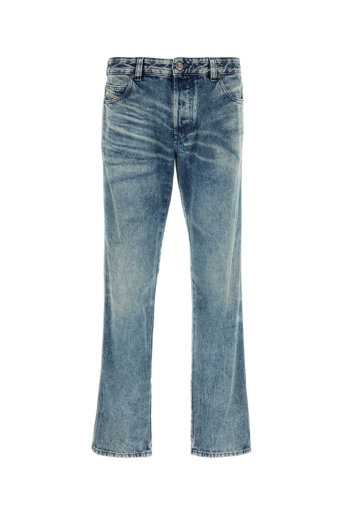 Cotton-Hemp Blend Jeans — Blue