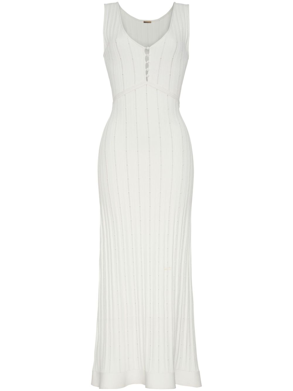 Mysa knitted maxi dress - White