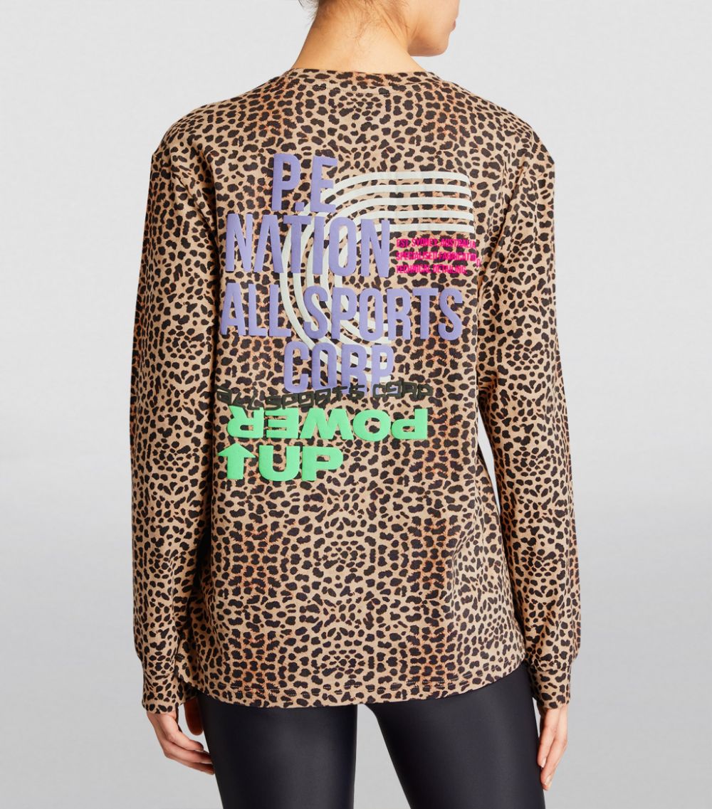 P.E 네이션 여성 Power Up Long-Sleeved T-Shirt
