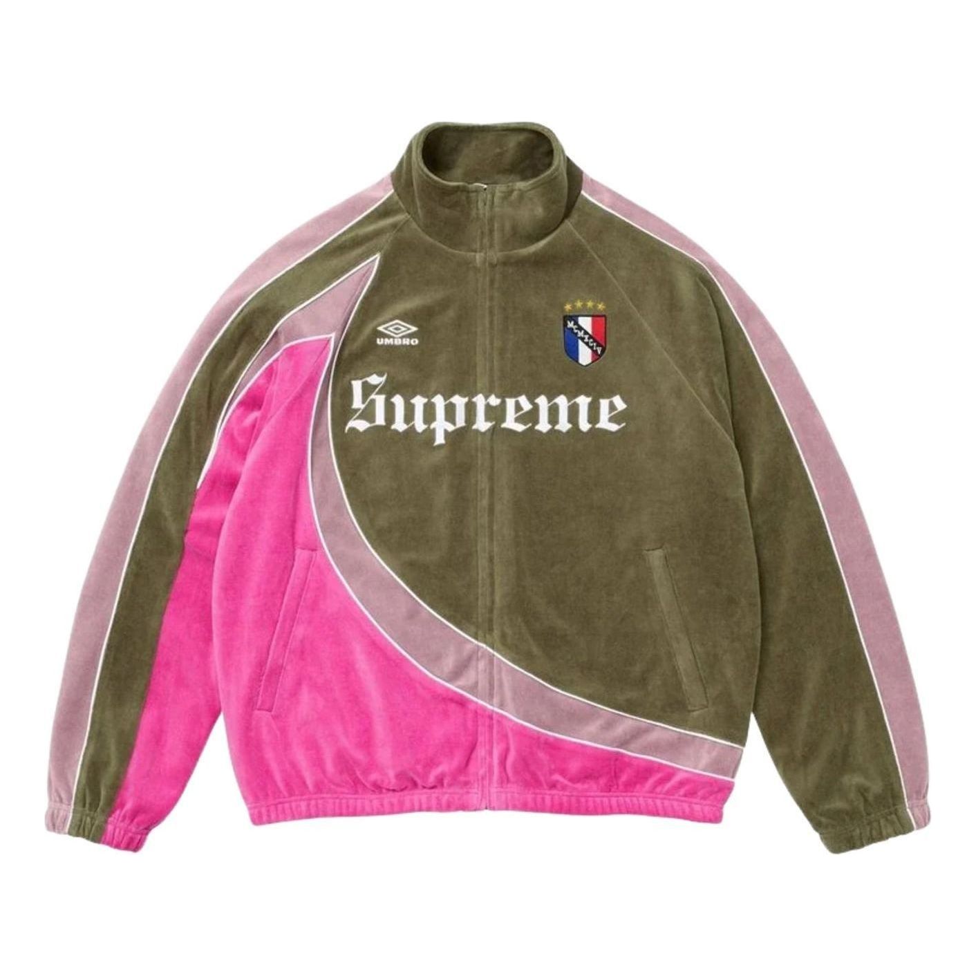 FW26 x Umbro Velour Track Jacket 'Olive'