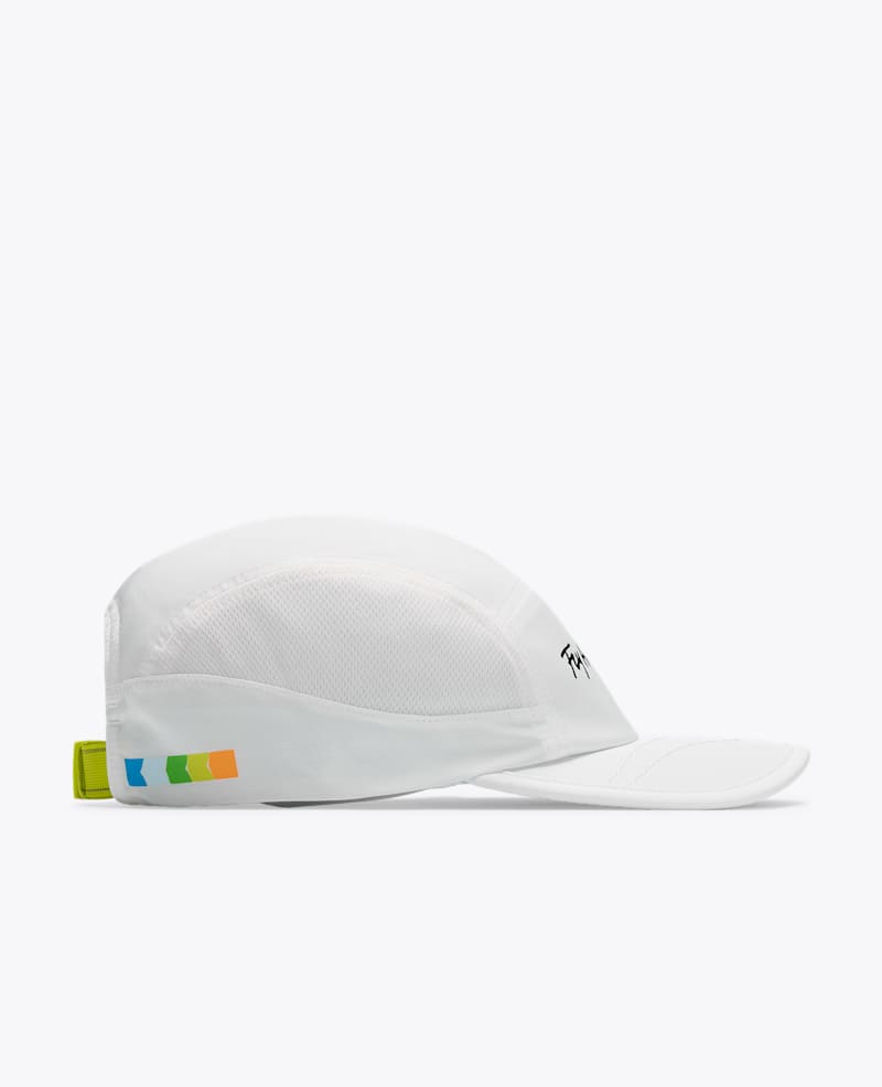 Hoka Run Hat in White/Multi