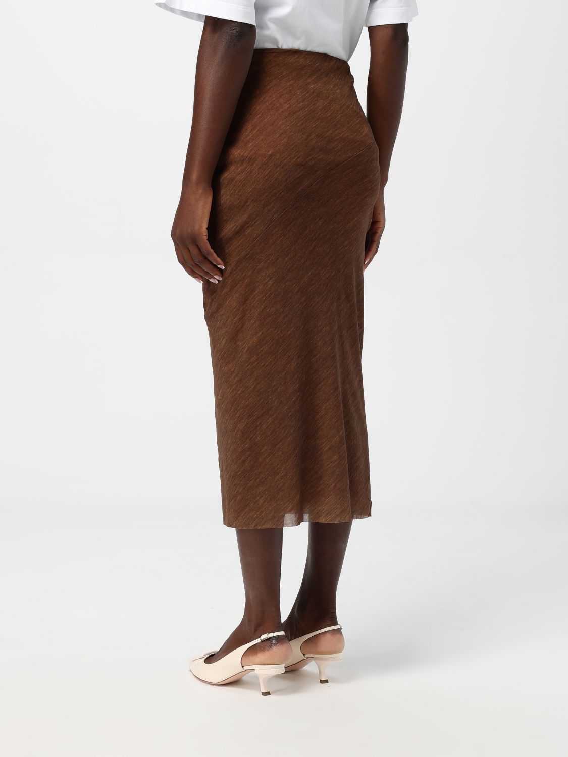 Skirt Woman color Brown