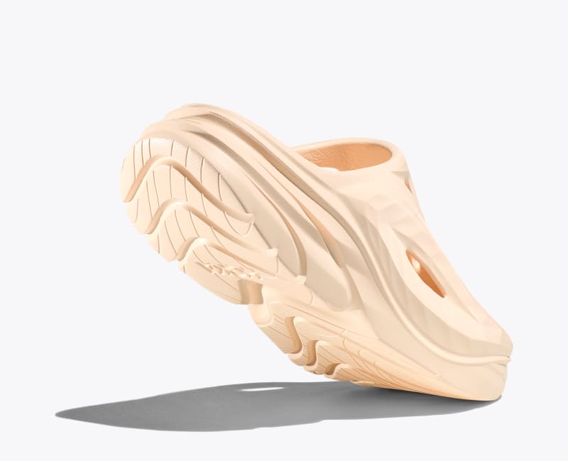 HOKA Ora Recovery Mule Shoes in Vanilla/Vanilla