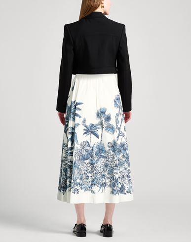 Woman Midi skirt Off white Size 4 Cotton, Silk