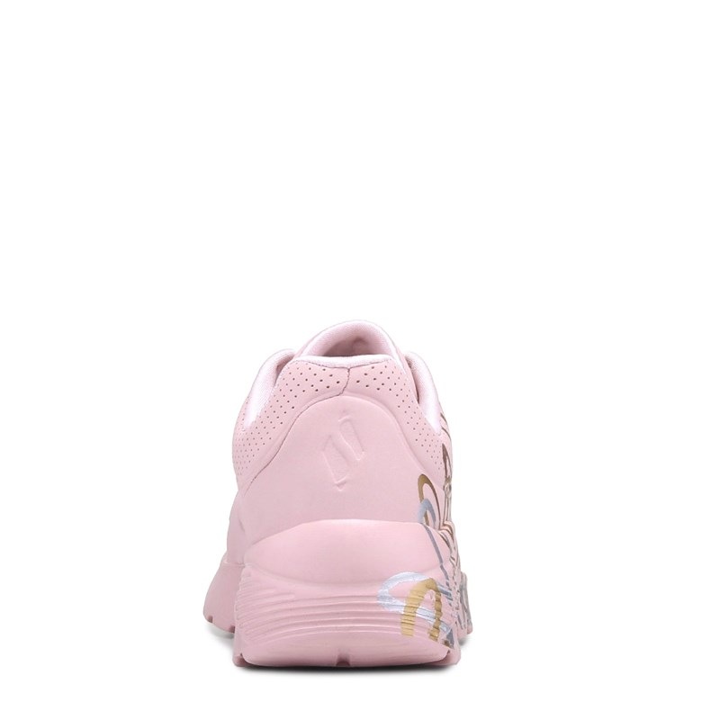 Kids' Jgoldcrown Street Uno Lite Sneaker Little/Big Kid Shoes (Pink Silver)