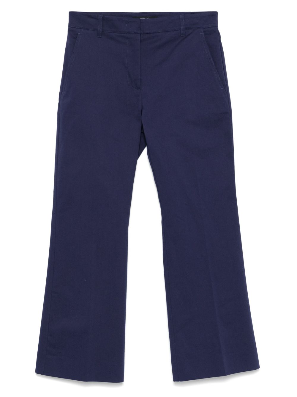 Stretch-cotton pants - Blue