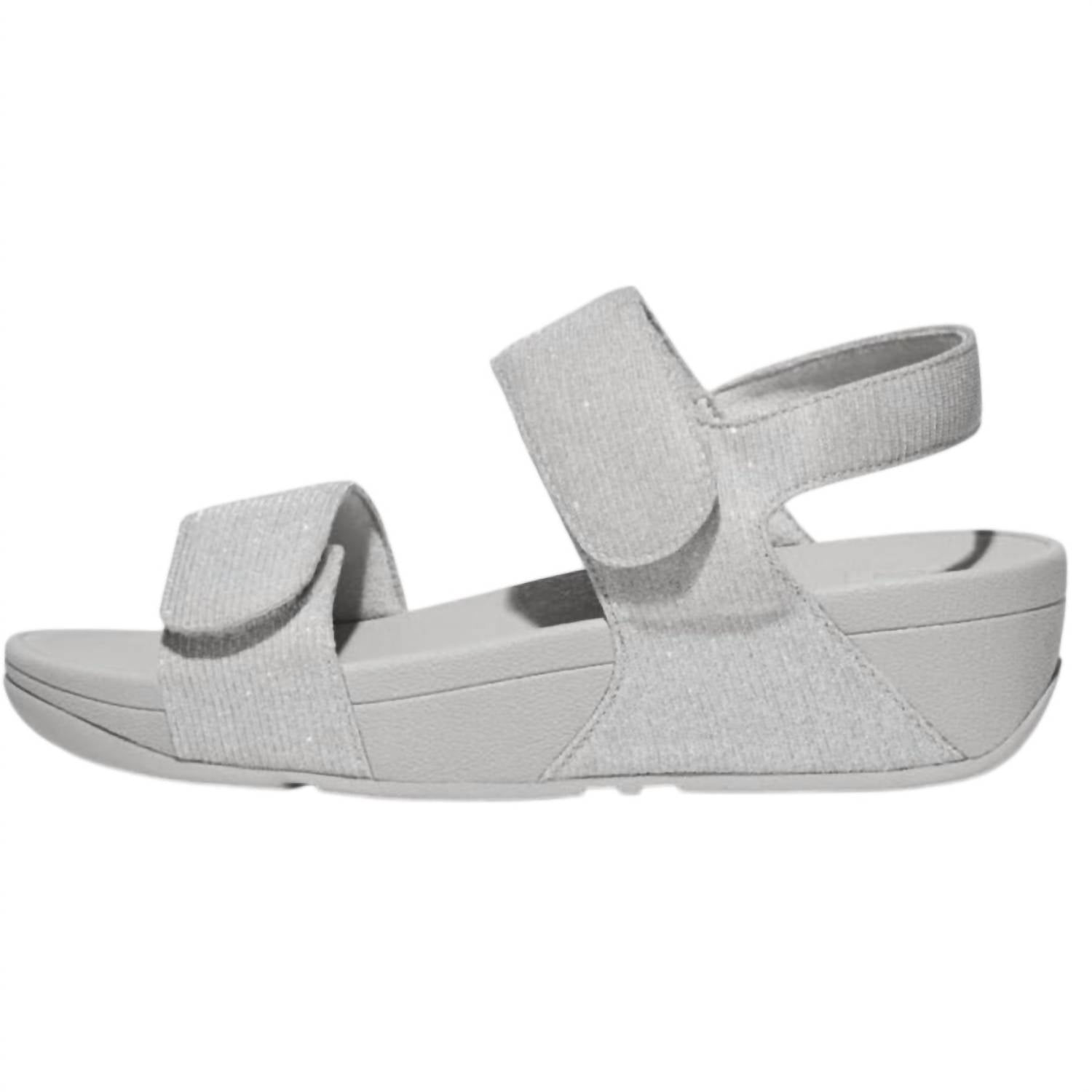 Women's Lulu Adjustable Shimmerlux Back-Strap Sandals In Silver