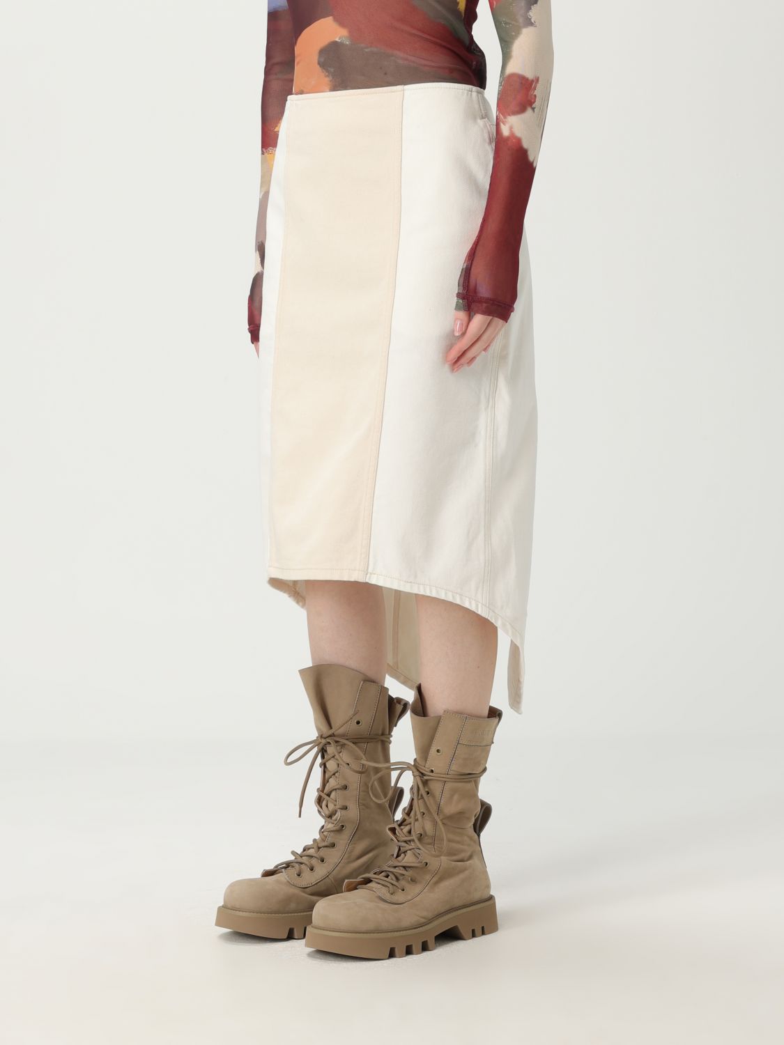 Skirt JW ANDERSON Woman color White