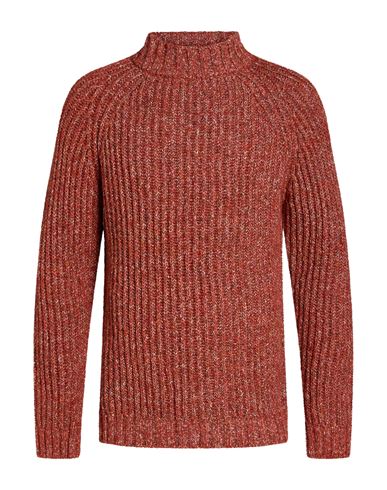 Man Turtleneck Brick Size L Virgin Wool, Polyamide, Polyester, Polyacrylic