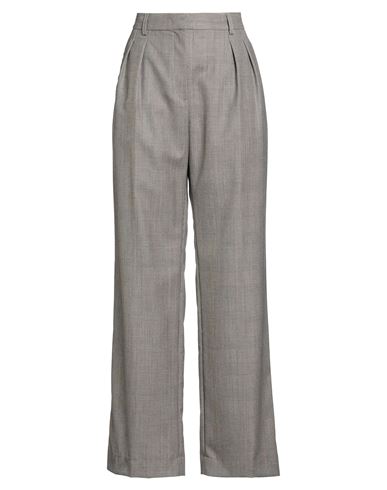 Woman Pants Black Size M Wool, Polyester