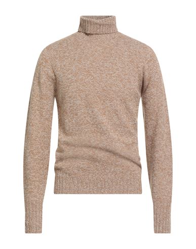 Man Turtleneck Sand Size 36 Lambswool