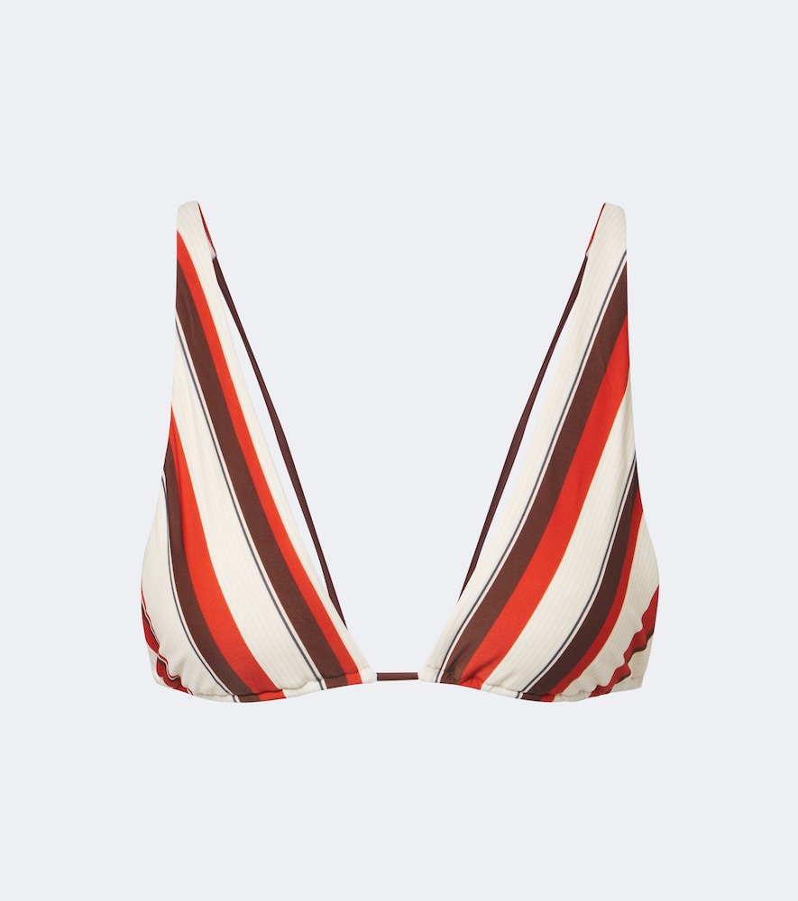 Alva striped bikini top